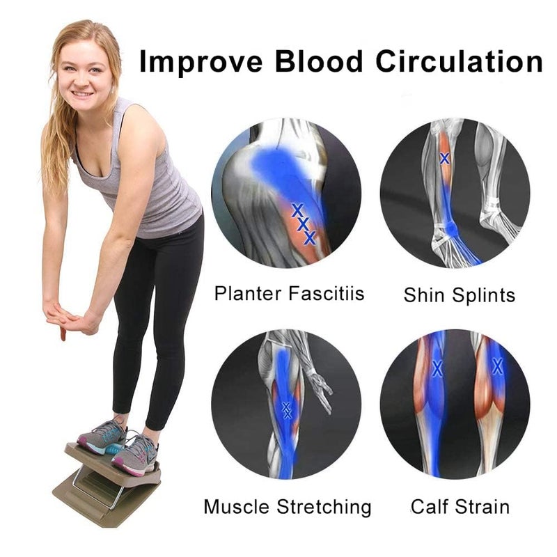 StrongTek Portable Slant Board  Lightweight 3.7 lbs  5-Level Adjustable Calf Stretch Board (20-50) with Non-Slip Surface for Safe Stretching  Improved Ankle Flexibility  Balance & Rehab Anywhere - Image 5